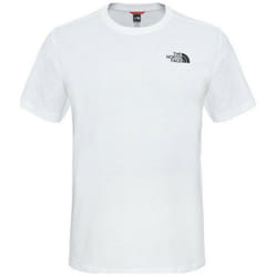 The North Face Mens TNF Short Sleeve Tee Cotton T Shirt Crew Neck Top - White, M