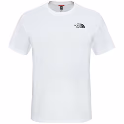 The North Face Mens TNF Short Sleeve Tee Cotton T Shirt Crew Neck Top - White, XL