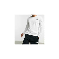 The North Face Mens Long Sleeve Crew Neck T Shirt - White, S