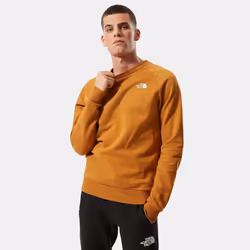 The North Face Mens Crewneck Sweatshirt Winter Jumper - Brown, XS