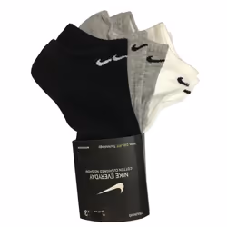 Nike Men's Invisible Trainer Socks | 3 Pairs - SX7670-901_Nike 3 Pack Socks Size M