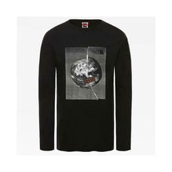 The North Face Mens Long Sleeve Cotton T Shirt - Black, S