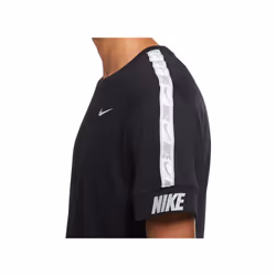 Nike Mens NSW Repeat Crew Neck T Shirt Tee Top - Black, M
