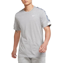 Nike Mens NSW Repeat Crew Neck T Shirt Tee Top - Grey, L