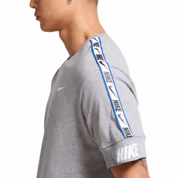 Nike Mens NSW Repeat Crew Neck T Shirt Tee Top - Grey, L