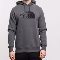 The North Face Mens Hoodie - TNF Drew Peak Embroidery Overhead Hoodie [Grey,S]