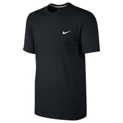 Nike Mens T Shirt Cotton Sports Gym Crew Neck Tee - Black, XL