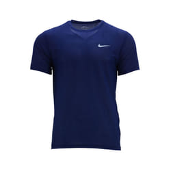 NIKE Mens T Shirts Breathable Quick Dry Sports Running Top - Navy, S