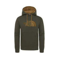 The North Face Mens Hoodie - TNF Drew Peak Embroidery Overhead Hoodie [Green,S]