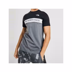 The North Face Mens T Shirt Woven Colour Block TNF Crew Neck Tee - Black, XL