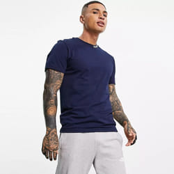The North Face Mens Zumu T Shirt Crew Neck Tee - Navy, S