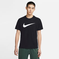 Nike Mens T Shirt Cotton Sports Crew Tee DC5094 - Black, L
