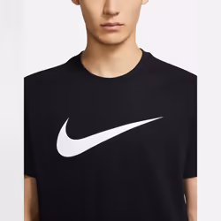 Nike Mens T Shirt Cotton Sports Crew Tee DC5094 - Black, L
