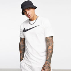 Nike Mens T Shirt Cotton Sports Crew Tee DC5094 - White, M