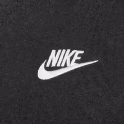 Nike Mens Futura T Shirt Sportswear Club Swoosh Classic Logo Crew Neck Tee - Black, S
