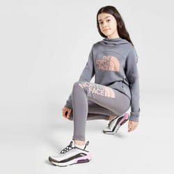 The North Face Girls Cotton Blend Vanadis Grey Leggings - XL