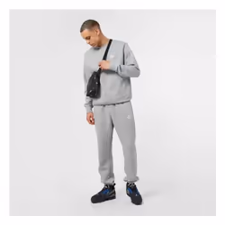 Nike Mens Sportswear Crewneck Tracksuit Set Clubfleece - Grey, M