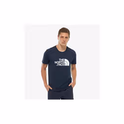 The North Face Mens T Shirt TNF Short Sleeve Crew Neck Cotton Casual Easy Tee - Navy, XL