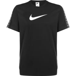 Nike Mens Repeat T Shirt Club Swoosh Classic Logo Crew Neck Tee - Black, L