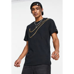 Nike Mens Sportswear T Shirt Big Logo - Black, S