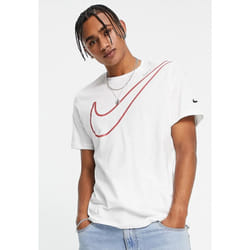Nike Mens Sportswear T Shirt Big Logo - White, 2XL