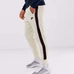 Nike Mens Tribute Poly Hooded Sports Tracksuit - Cream, XL