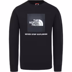 The North Face Unisex Boys Girls Crew Neck Sweat - Black, XS