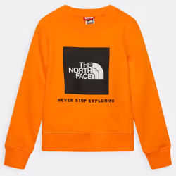 The North Face Unisex Boys Girls Crew Neck Sweat - Yellow, L