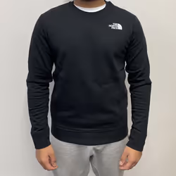 The North Face Unisex Boys Girls Crew Neck Sweat - Black/White, M