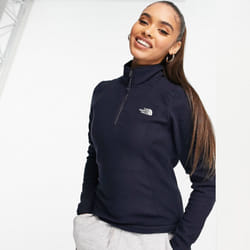 The North Face Womens 100 Glacier 1/4 Zip Fleece - XS
