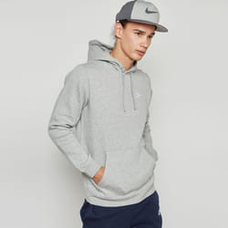 Nike Mens Club Fleece Pullover Hoodie - Grey, S