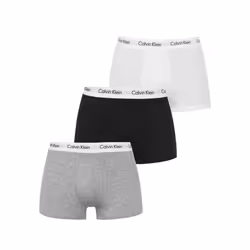 Calvin Klein 3 Pack Mens Low Rise Trunks Multicolored & Black - Multicoloured, M