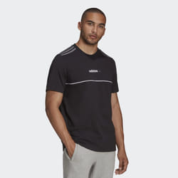 Adidas Mens Originals ITASCA 20 Short Sleeve T Shirt Crew Neck Casual Tee - XL, Black