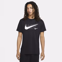 Nike Air Mens Multi Swoosh Sportswear T Shirt - Black, S