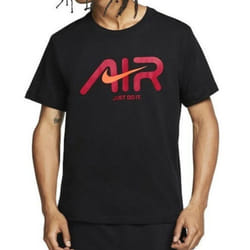 Nike Air Sportswear Mens Swoosh T Shirt Crew Tee - Black, M