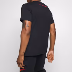 Nike Air Sportswear Mens Swoosh T Shirt Crew Tee - Black, M