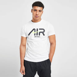 Nike Air Sportswear Mens Swoosh T Shirt Crew Tee - White, XXL