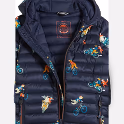 Joules Cairn Packaway Showerproof Boys Jacket - 10 Years