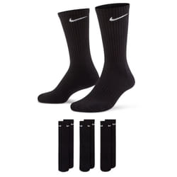) NIKE Mens Cushion Crew Training Socks 3 Pairs - Black, M (UK 5-8