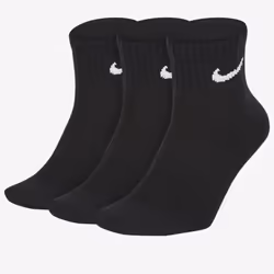 Nike Dry Cushion Everyday 3 Pairs Ankle Socks - Black, M