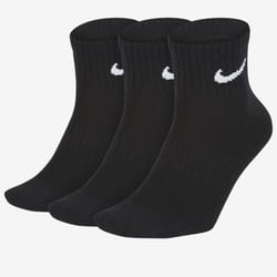 Nike Dry Cushion Everyday 3 Pairs Ankle Socks - Black, L