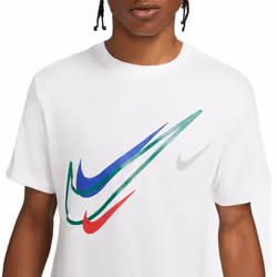 Nike Mens Sportswear Club Swoosh T Shirt - White, 2XL