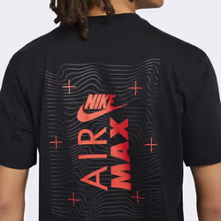 Nike Air Max Mens T Shirt Sportswear Graphic Logo - Black, M