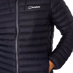 Berghaus Mens Vaskye Jacket Outdoor Hooded Puffer Coat - Black, L