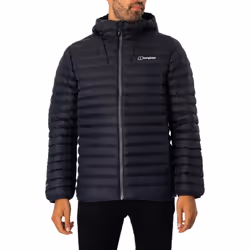 Berghaus Mens Vaskye Jacket Outdoor Hooded Puffer Coat - Black, 2XL