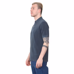 EX Marks & Spencer Mens Short Sleeve Polo Shirt - Teal, S