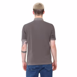 EX Marks & Spencer Mens Short Sleeve Polo Shirt - Brown, M