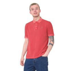 EX Marks & Spencer Mens Short Sleeve Polo Shirt - Brick Red, M