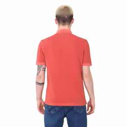 EX Marks & Spencer Mens Short Sleeve Polo Shirt - Brick Red, M