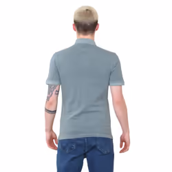 EX Marks & Spencer Mens Short Sleeve Polo Shirt - Light Grey, S